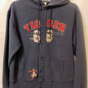 Disney Tigger Y2K Fleece Lined Snap Front Sweatshirt